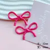 Punto de Lazo de Diamante Resina Accesorios para Joyería DIY Funda de Teléfono Móvil Parche Colgante para Coche Pasador Material para Accesorios del Cabello