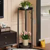 Estante de Flores Sala de Estar de Pie Estante para Colocar Plantas Verdes Balcón Estante de Almacenamiento Hogar Hierro Suculentas Soporte de Almacenamiento para Macetas