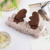 Diadema para Lavado Facial de Venta Caliente, Paquete de Cabello para Mujeres, Diadema de Felpa Linda de Invierno con Lazo, Diadema de Confinamiento, Transfronterizo Europeo y Americano