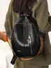 Mochila retro de cuero suave 2026 transfronteriza, gran capacidad, versátil, moderna y adecuada para viajes y escuela
