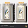 Pintura Decorativa de Entrada Moderna Simple Entrada Sala de Estar Pasillo Pasaje Pintura Colgante Pluma LED de Gama Alta Pintura al Óleo Venta al por Mayor