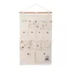 Bolsa Colgante de Tela para el Hogar Nórdico con 12 Bolsillos Almacenamiento de Libros Control Remoto Bolsa de Almacenamiento de Tela 0981