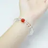 Pulseira de Cristal, Pulseira Simples Transparente de Círculo Único, Joia de Mão Fashion e Versátil, Presente para Melhor Amiga, Atacado de Joias, Pulseira de Cristal
