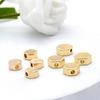 Simples novo DIY joias contas perfuradas de diamante banhado a cobre 14K ouro joias acessórios com contas fabricantes fornecimento direto