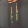Novos Brincos Antigos 2025 Brincos de Jade Sintético Dinastia Han Cheongsam Novos Acessórios Chinoiserie Ganchos de Orelha Brincos Chinoiserie Retrô