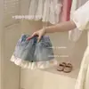 Shorts de Mezclilla de Verano para Niñas, Estilo Nuevo para Bebés y Niños Pequeños, Dulce Diseño Floral, Pantalones Cortos Calientes Elegantes y Versátiles para Niños