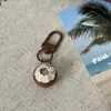 Chaveiro de coco, brinquedo de comida simulada, pingente de coco verde, acessório de bolsa para lembrança de feriado, acessório divertido, atacado para presentes