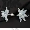 Botões Cheongsam Originais Feitos à Mão Botões Rígidos de Pérola Chinesa Frésia Estilo Retrô Traje Tang Botões Decorativos Trançados