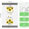 Paño de Cocina de Girasol Transfronterizo para Primavera y Verano, Engrosado, Absorbente, Desengrasante, Decoración del Hogar