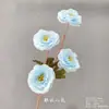 Flores Artificiais Azuis para Casamento Flores Falsas de Teto Decoração de Casamento Parede de Flores Arranjo de Flores de Chão para Casamento Materiais para Arranjo de Flores de Seda