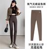 Calças de tubarão roupas externas femininas 2023 primavera e outono cintura alta barriga contraindo leggings forrado de lã grosso ioga Barbie calças inverno quente