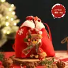 Bolsa de Regalo Navideña Nochebuena Regalo Pequeño Muñeco Creativo Muñeco de Nieve Bolsa de Manzana Bolsa de Dulces para Niños