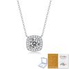Cadena para Clavícula Geométrica de Cuatro Caras de Moissanita Nueva de Verano 2025 Collar de Plata 925 para Mujer, Fresco, Dulce y de Lujo Ligero
