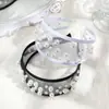 Moda Europea y Americana Elegante Diadema de Malla de Ala Ancha Perla Barroca Resistente Diadema Elegante Retro para Salir Fijador de Cabello para Mujeres