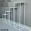 Soporte de Prop para Pasillo de Boda Geométrico Dorado Columna de Flores de Hierro Forjado Arreglo Floral de Boda Soporte de Hierro Forjado Soporte de Flores para Área de Recepción