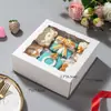 Cajas de Empaque para Pasteles Transfronterizas, Cajas para Productos Horneados, Cajas de Papel con Ventana para Regalo del Día de San Valentín, Fabricante de Dropshipping de Amazon