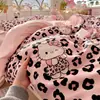 Juego de cuatro piezas funda nórdica linda funda de almohada individual doble algodón lavado dormitorio estudiantil sábanas de cama ropa de cama juego de tres piezas universal para todas las estaciones