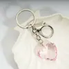 Chaveiro Pingente Coração de Cristal Sintético Acrílico Coração de Pêssego Formato de Coração para Bolsa Transparente Amazon Transfronteiriço