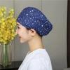 Gorro Quirúrgico Transfronterizo Algodón Color Sólido Correa Estampada Ajustable Unisex para Enfermera de Quirófano Gorro para Odontólogo Oral
