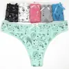 Comércio exterior fornecimento yunmengni calcinha feminina algodão estampada fio dental feminino AliExpress Amazon exportação