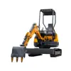 Exportación a América Excavadora Pequeña para el Hogar Tipo 25 de Oruga Excavadora Agrícola de Cola Cero Máquina Multifuncional para Mover Tierra