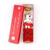 Comércio exterior Dia dos Namorados Simulação de Presente Rose Caixa de Presente 24k Folha de Ouro Rosa 6 Urso Sabão Flor Pequena Caixa de Presente
