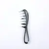Peine Negro para Peinar el Cabello con Patrón de Flujo, Portátil, Suave, Anti-Nudos, Doble Uso para Cabello Seco y Húmedo, Peine Plano Huiyun Transfronterizo