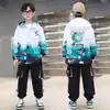 Conjunto de Ropa de Otoño para Niños Niños, Nuevo Estilo Primavera y Otoño 2025, Ropa Fresca y Elegante para Niños Mayores, Ropa Deportiva de Primavera de Moda para Niños