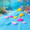 Conchas de resina, acessórios com tema marinho, decorações DIY em miniatura de resina para micro-paisagens, enfeites para capa de celular