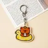 Llavero Colgante de Capibara de Acrílico de Dibujos Animados de Doble Cara Accesorio Decorativo Regalo Juguete Regalo de Negocios