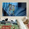 Sanación Anime Doraemon Dibujo Animado Lindo Tela Colgante Celebridad de Internet Fondo de Foto Tela Decoración de Dormitorio Cabecera Tela Colgante