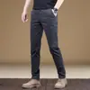 Pantalones casuales de alta gama italianos para hombre, nuevos pantalones rectos de corte slim para 2026, pantalones de vestir para hombre de primavera y otoño
