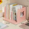 Suporte de Livros Urso Estante de Armazenamento para Mesa Estante para Armazenamento de Livros de Estudo Estante Pequena para Escritório de Estudante Coluna de Colocação de Livros para Mesa