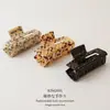 Moda Estilo Coreano Cuadros Mismo Estilo Pinza Súper Grande Pinza para Cabello Estampado Leopardo Acetato Accesorios para el Cabello Pinza Sencilla para el Cabello Pinza para Cola de Caballo Accesorios para el Cabello