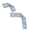Conector de ángulo recto bidimensional, pilar de canal de esquina galvanizado, cuatro orificios, ocho orificios, protector de esquina reforzado, accesorios de soporte de conector