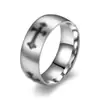 Anillo de Acero de Titanio Personalizado Estilo Europeo y Americano Moda Diseño de Aceite Corrosión Anillo para Hombre Joyería para Mano Venta al por Mayor