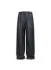 Pantalones Casuales de Pierna Ancha Versátiles de Color Sólido con Caída de Alta Gama para Hombre, Marca de Moda Nanxia, Estilo Retro Suelto