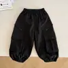 Nausicaä do Vale do Vento 2026 Primavera Novo Estilo Calça Cargo Solta e Estilosa para Crianças com Bolsos Grandes Calça Casual Versátil para Meninos Lançamento