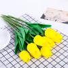 Flor Artificial Tulipa Pu Mini Flor de Mão Buquê de Casamento Decoração de Casa Ornamentos de Fotografia Venda Quente Transfronteiriça Flores Artificiais