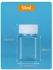 Frasco Quadrado Pequeno Transparente para Guardar Miçangas, 2,6 mm, Frasco de Plástico PET para Materiais de DIY