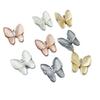 Nail art zircão jóias galvanizadas ouro real zircão jóias nail art Net vermelho com pequeno pingente de floco de neve flor ouro e prata armadura