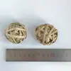 Bolas de Bambú Natural Personalizadas, Juguetes Universales para Gatos y Perros, Bolas Resistentes a Mordidas y para Entrenamiento Dental, Accesorios para Mascotas Tejidos a Mano