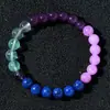 Pulseras de Cristal de Moda Estilo Europeo y Americano Transfronterizo, Cuentas Redondas de Piedra Ojo de Tigre, Pulseras de Piedra Natural, Pulseras de Cuentas