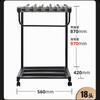 Suporte universal para guarda-chuvas com impressão de bloqueio, banco de publicidade, armazenamento conveniente, porta-guarda-chuvas, lobby de hotel, casa comercial