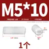 Tornillos Super para Máquina Dorados, Tornillos Plásticos Sin Cabeza, Tornillos de Fijación de Cabeza Plana, Tornillos de Fijación de Nylon, Tuercas, Arandelas M3M4