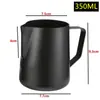 Taza Garland de Teflón Acero Inoxidable 304 Taza Garland color Taza Garland boca puntiaguda Taza Garland Café Leche Taza olla