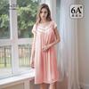 Bata de Noche de Seda Francesa con Copas para Mujer, 100% Seda de Morera, Nuevo Estilo de Exportación 2026, Vestido de Princesa Muñeca Talla Grande