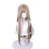 Doukou Genshin Fantoche Sandone Pijama Peruca Cosplay com Top de Couro Cabeleira Longa Solta Peruca Anime
