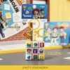 Novo chaveiro autêntico Toy Story 5 com botão de grade de nove casas, pingente de brinquedo antiestresse de desenho animado, atacado