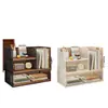Prateleira de armazenamento de mesa, estante pequena vertical de várias camadas para mesa, armário de armazenamento de arquivos para estação de trabalho de escritório, estante de livros para casa